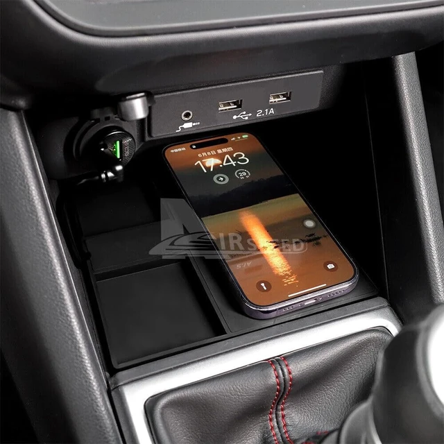 Alt view image 3 of 7 - for 2022-2026 Subaru WRX 15W Fast Wireless Charger, Car Qi Charging Station Pad Mat fits Subaru WRX Accessories