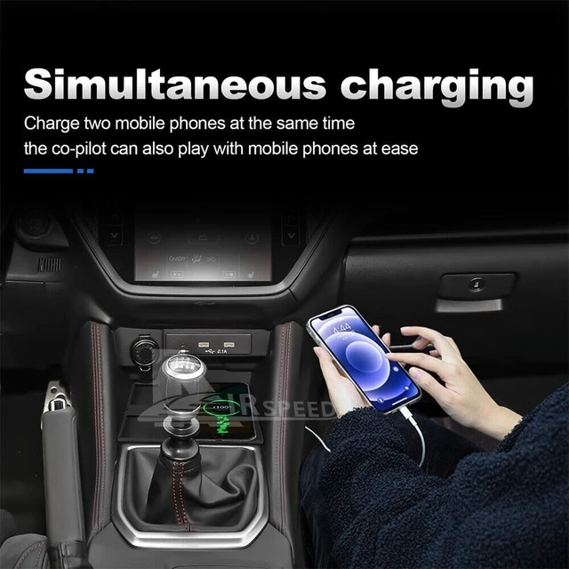 Alt view image 5 of 7 - for 2022-2026 Subaru WRX 15W Fast Wireless Charger, Car Qi Charging Station Pad Mat fits Subaru WRX Accessories