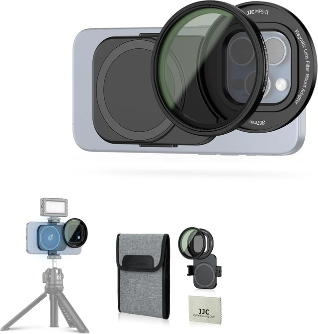 Main image of ND Filter for iPhone, Lens Adapter with 67mm Variable ND2-128 Filter