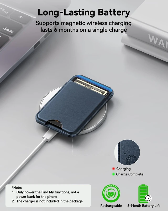 Alt view image 4 of 7 - for MagSafe Wallet, Works with Find My,5 Card Holder with Stand