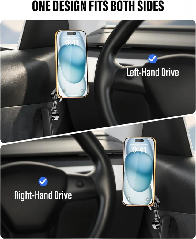 Alt view image 5 of 7 - Door Handle Phone Mount for Tesla Model 3/Y 2021-2026