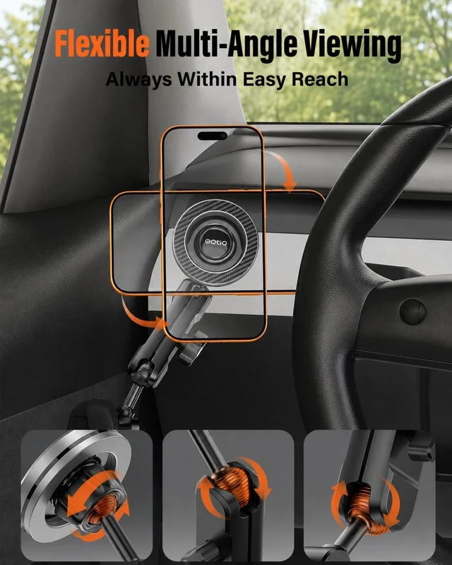 Alt view image 7 of 7 - Door Handle Phone Mount for Tesla Model 3/Y 2021-2026