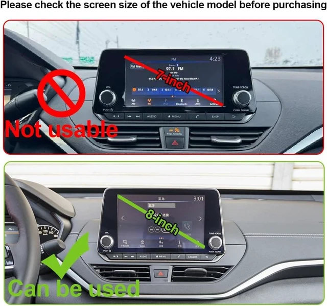 Alt view image 3 of 4 - Car Phone Holder for Nissan Altima 2019-2025 8-inch Screen