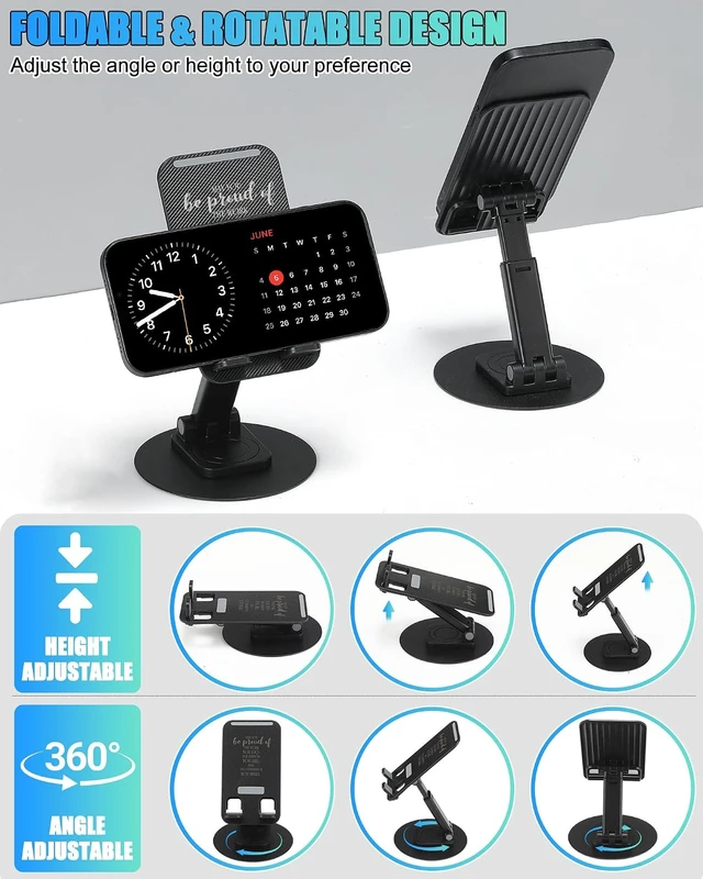 Alt view image 4 of 6 - 12 Pcs Employee Appreciation Gifts Bulk, Rotating Phone Stands