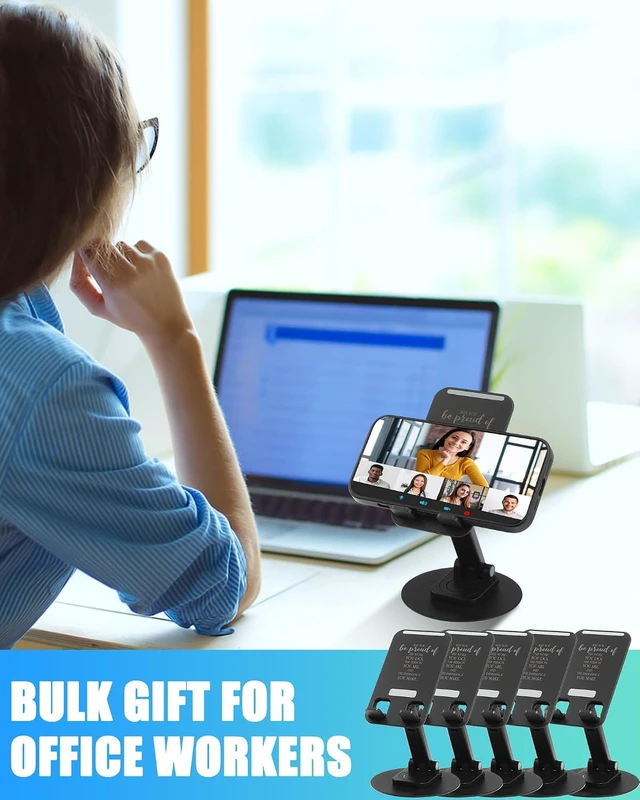 Alt view image 5 of 6 - 12 Pcs Employee Appreciation Gifts Bulk, Rotating Phone Stands
