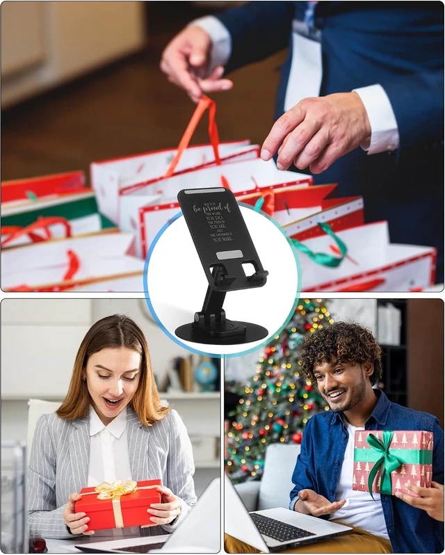 Alt view image 6 of 6 - 12 Pcs Employee Appreciation Gifts Bulk, Rotating Phone Stands