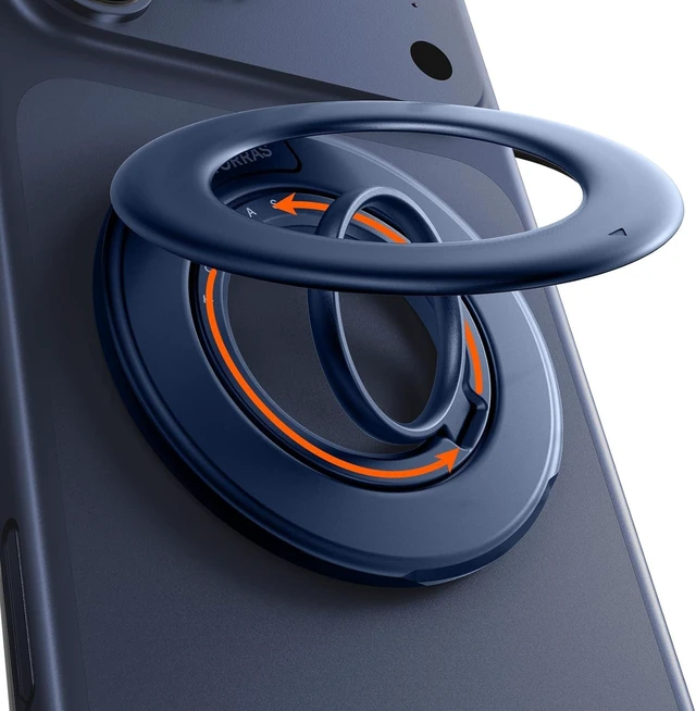 Main image of 2025 Flagship 360 Magnetic Phone Grip Ring Holder Kickstand, Blue