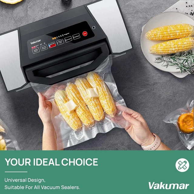 Alt view image 7 of 7 - Vacuum Sealer Bags 2 pack 11''x60' Rolls for Food, Seal a Meal, Commercial Grade, BPA Free, Commercial Grade, Great for Storage, Meal prep and Sous Vide