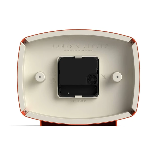 Alt view image 7 of 7 - ® Film Desk Clock | Retro Rectangular Design | Orange