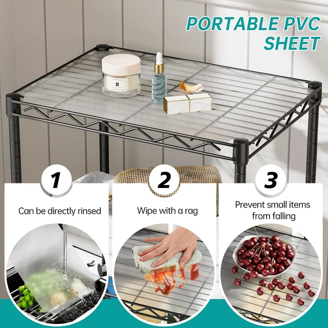 Alt view image 5 of 7 - Small 5 Tier Shelves Wire Storage Shelving Adjustable Metal Shelf