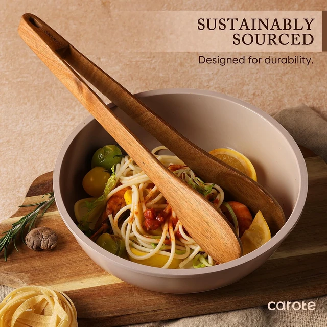 Alt view image 3 of 7 - Wooden Utensil Set, 8-Piece Acacia Wood Cooking Utensils