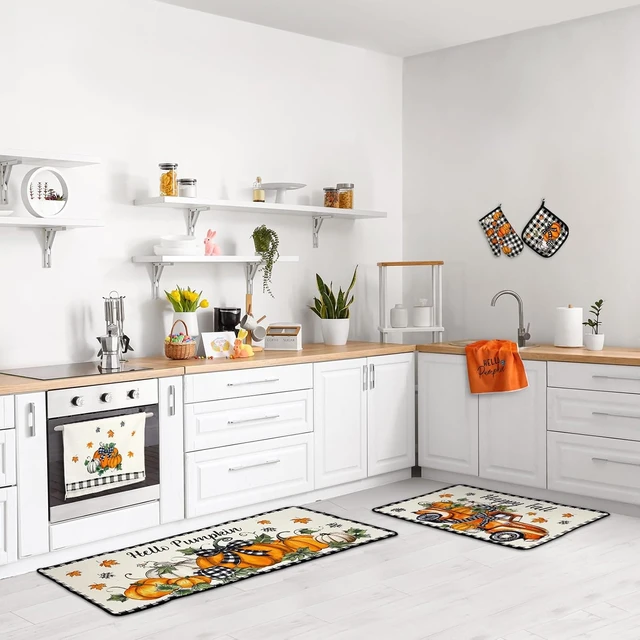 Alt view image 2 of 6 - 10 Pcs Fall Pumpkin Kitchen Decor Set for Home, Cooking Gift