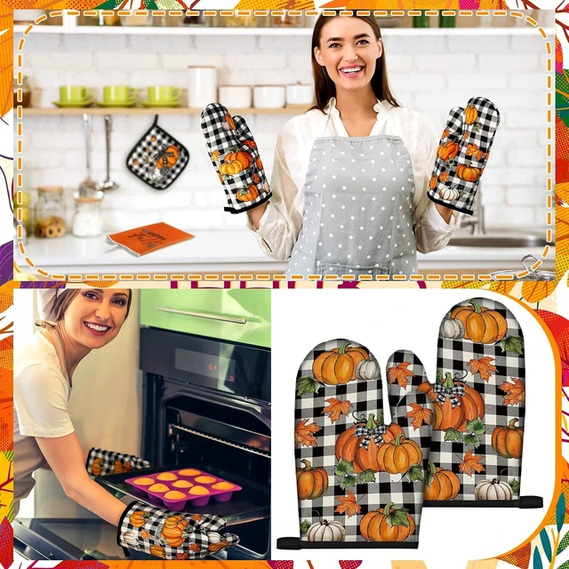 Alt view image 5 of 6 - 10 Pcs Fall Pumpkin Kitchen Decor Set for Home, Cooking Gift