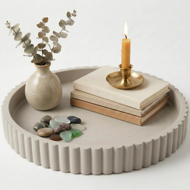 Main image of Decorative Trays for Home Decor - Coffee Table Centerpiece Tray