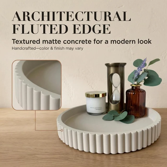 Alt view image 6 of 7 - Decorative Trays for Home Decor - Coffee Table Centerpiece Tray