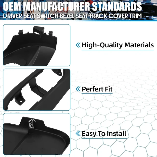 Alt view image 5 of 6 - Driver Seat Trim Panel Compatible with Chevy Traverse GMC Acadia