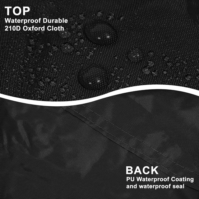 Alt view image 4 of 7 - Car Cover for Jeep Wrangler JK JL YJ TJ 4 Door 2007-2021 Outdoor Waterproof Sun Rain Dust Wind Snow Protection w/Driver Door Zipper Black