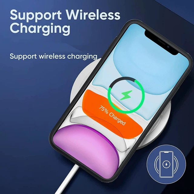 Alt view image 6 of 7 - Battery Case for iPhone 11, Upgraded 10000mAh High-Capacity Protective Rechargeable Extended Battery Charger Cover Compatible with iPhone 11 (6.1 inch) Wireless Charging Case Support Carplay - Black