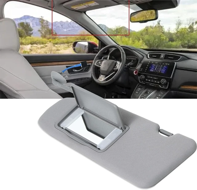 Alt view image 5 of 7 - Driver Left Side Sun Visor for Honda CRV 2017-2022 Sunshade Gray