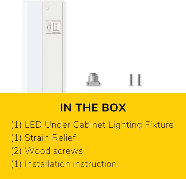 Alt view image 7 of 7 - 24-Inch Hardwired Only LED Under Cabinet Light, 3-CCT Selectable