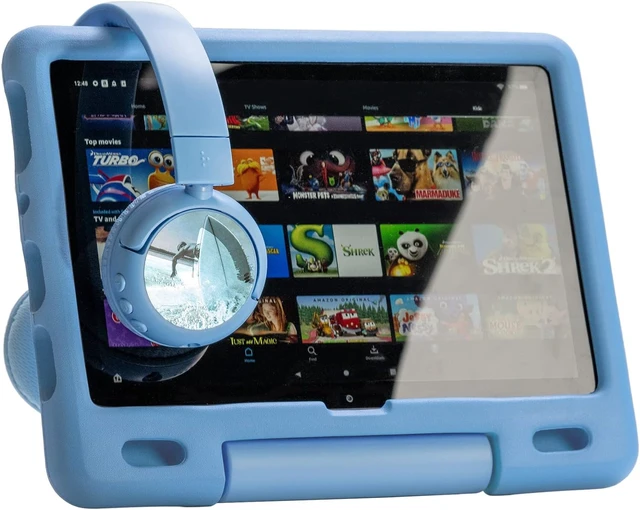 Alt view image 2 of 7 - Made for Amazon Bluetooth Kids Headphones with Boom Microphone