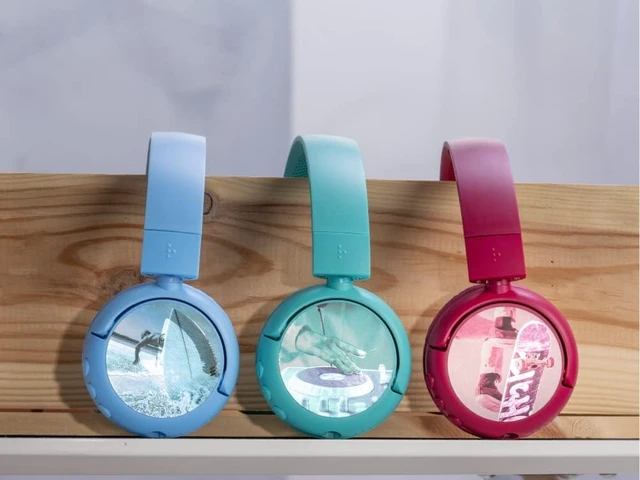 Alt view image 4 of 7 - Made for Amazon Bluetooth Kids Headphones with Boom Microphone