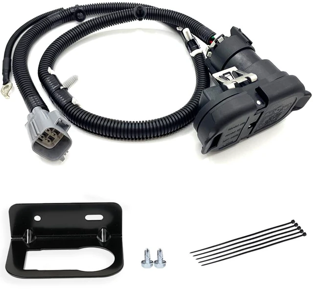 Main image of CK4T-13B576-KE Trailer Tow Rear Bumper Wiring Connector Harness Kit for Ford 2015-2019 Transit 150 250 350, Replaces CK4Z-13A576-B, 9U5Z-14489-MAA