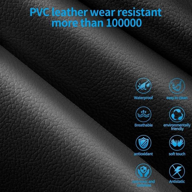 Alt view image 6 of 6 - HCMAX 2 Pack Kick Mat Car Seat Back Protector Waterproof Easy to Clean Multifunctional Organizer Storage Bag Travel Accessory PU Leather Black