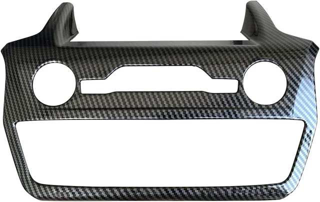 Alt view image 5 of 7 - Carbon Fiber Color Center Dash Radio Audio Control Panel Automatic Climate AC Heater Temperature Control Cover Trim Fit for Ford Explorer 2020 2021 2022 2023