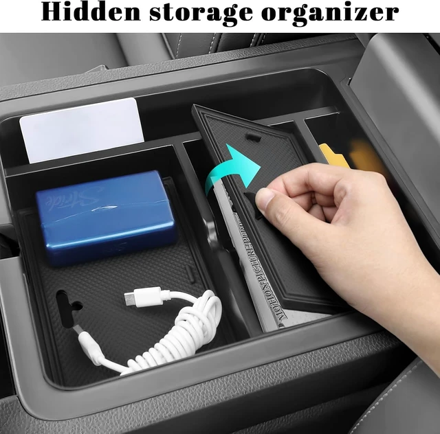 Alt view image 7 of 7 - 4PCS Center Console Organizer Compatible with Honda 2023-2025 2026 Pilot & 2026 Passport Accessories Armrest Divider Hidden Storage Box Organizer Divider Compartment Tray