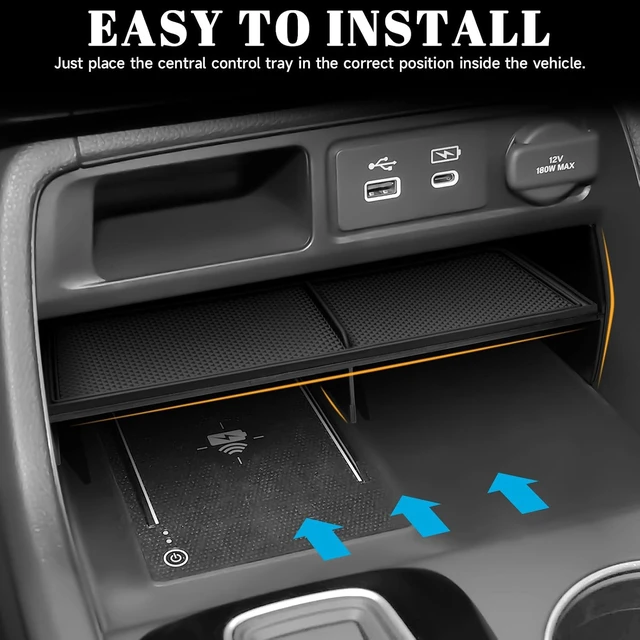 Alt view image 2 of 7 - 4PCS Center Console Organizer Compatible with Honda 2023-2025 2026 Pilot & 2026 Passport Accessories Armrest Divider Hidden Storage Box Organizer Divider Compartment Tray