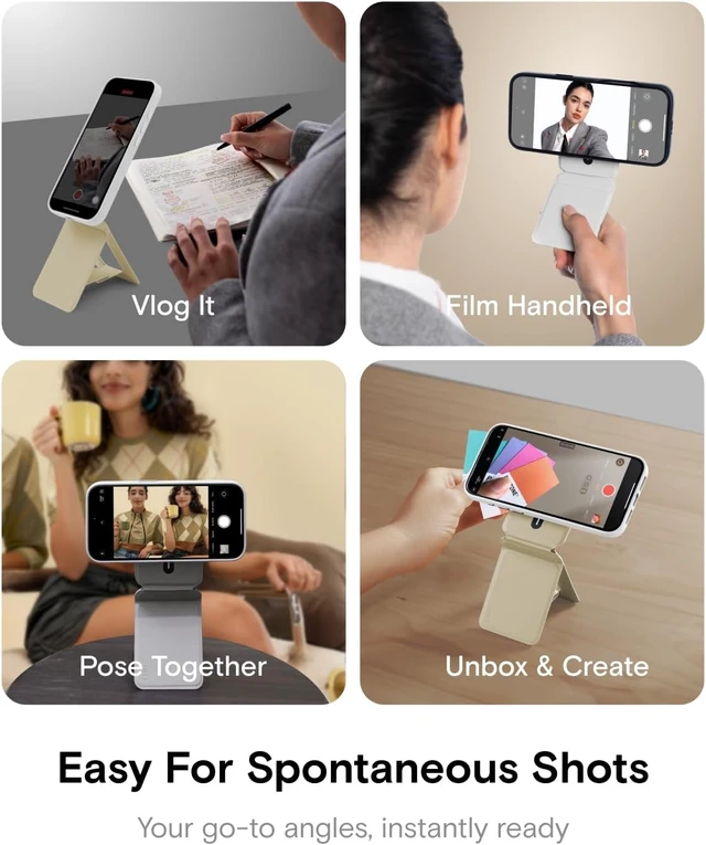 Alt view image 4 of 7 - Phone Tripod Stand, Portable Selfie Stick for iPhone, Mulit-Angle