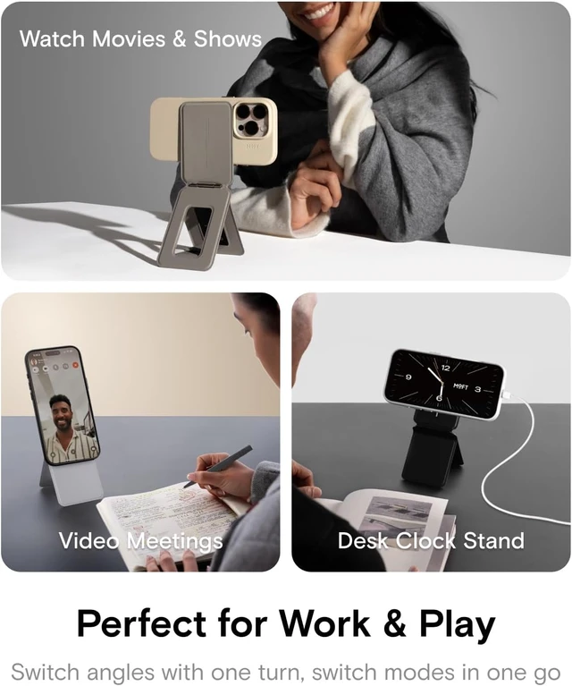 Alt view image 5 of 7 - Phone Tripod Stand, Portable Selfie Stick for iPhone, Mulit-Angle