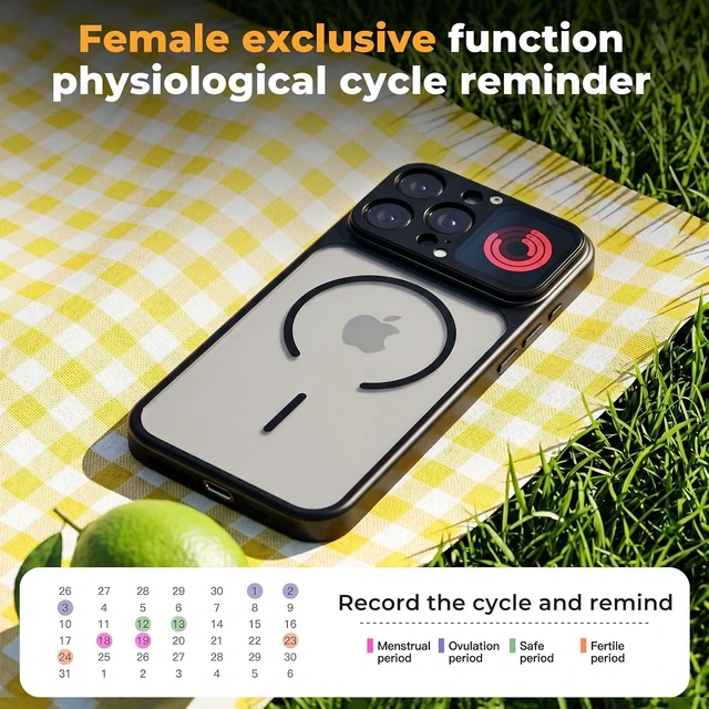 Alt view image 3 of 6 - Phone Case for iPhone 16 Pro Max, Smart Display, for MagSafe, Clear Back