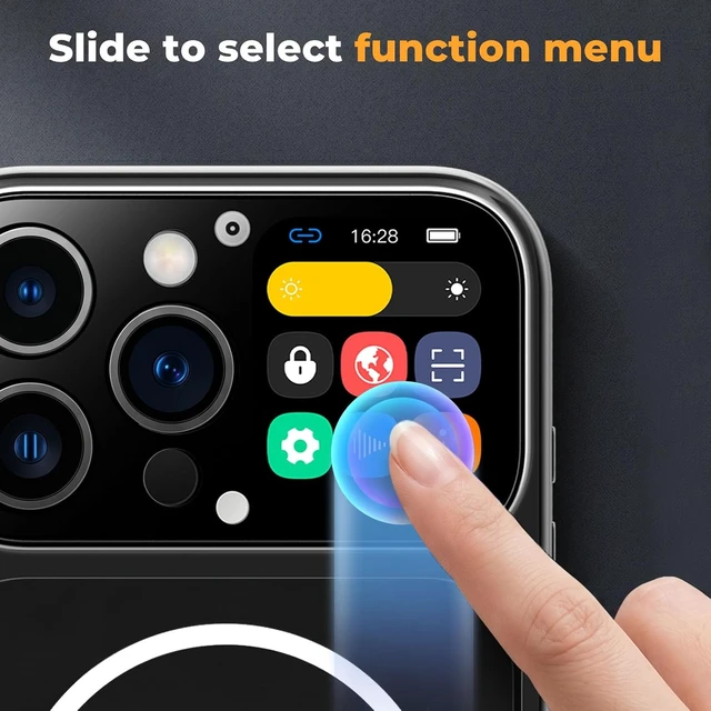 Alt view image 4 of 6 - Phone Case for iPhone 16 Pro Max, Smart Display, for MagSafe, Clear Back