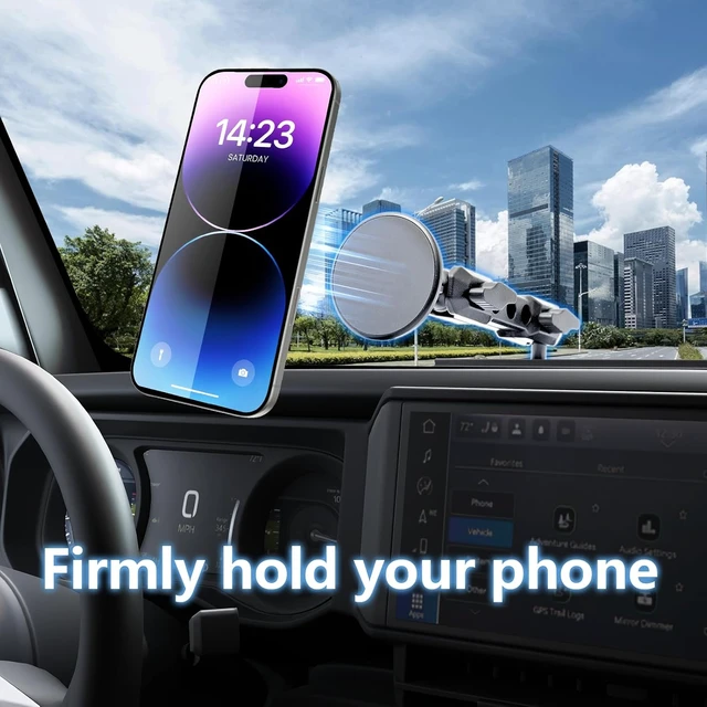 Alt view image 2 of 6 - Magsafe Phone Mount for 2024-2026 Jeep Wrangler JL JLU Gladiator JT 4XE