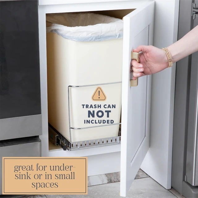 Alt view image 4 of 7 - Pull Out Trash Can Cabinet Organizer, 11W x 16.5D x 11H