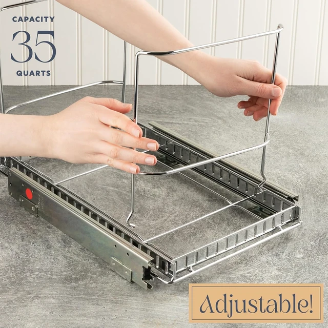 Alt view image 6 of 7 - Pull Out Trash Can Cabinet Organizer, 11W x 16.5D x 11H