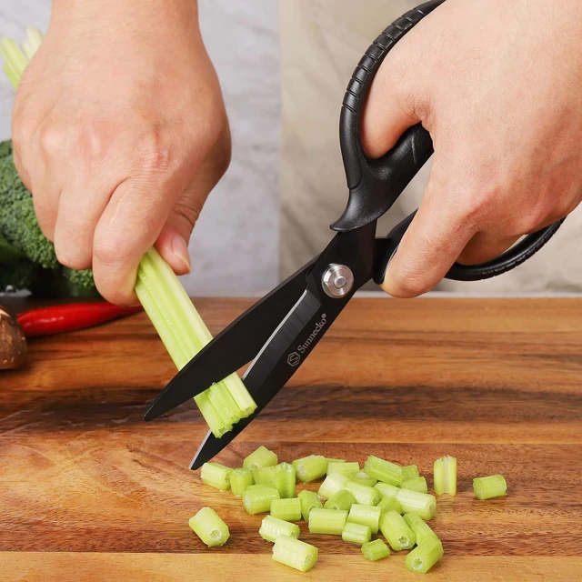 Alt view image 7 of 7 - Kitchen Scissors All Purpose Heavy Duty Scissors Titanium Coated, Kitchen Shears for Food, Micro Serrated with Detachable Blades