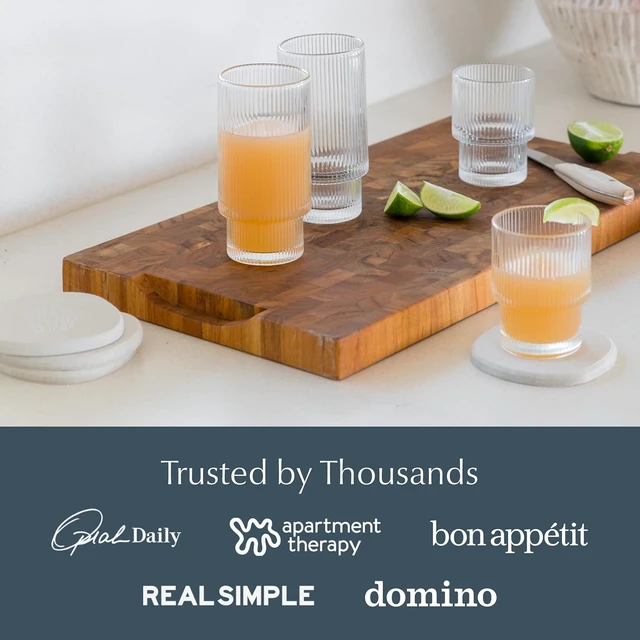 Alt view image 6 of 7 - Home Stone Coasters Set - Diatomaceous Earth Water-Absorbing Drink Coaster for Coffee Table, Kitchen or Bar, Modern Stone Appearance