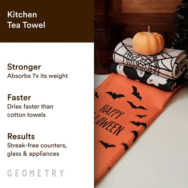 Alt view image 2 of 7 - Kitchen Towels - Quick Dry Microfiber Cloth Dish Towels for Kitchen Drying - Premium Quick Dry Towel - Boo Bash, 18" x 30" - 2 Pieces