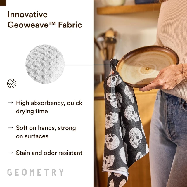 Alt view image 4 of 7 - Kitchen Towels - Quick Dry Microfiber Cloth Dish Towels for Kitchen Drying - Premium Quick Dry Towel - Boo Bash, 18" x 30" - 2 Pieces