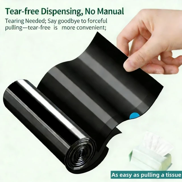 Alt view image 3 of 7 - 15-18 Gallon Trash Bags Drawstring,1.2 Mil,Ultra Large Trash Can Liners, Heavy Duty Strong, for Home Kitchen Office Lawn Commercial.(120 Count)