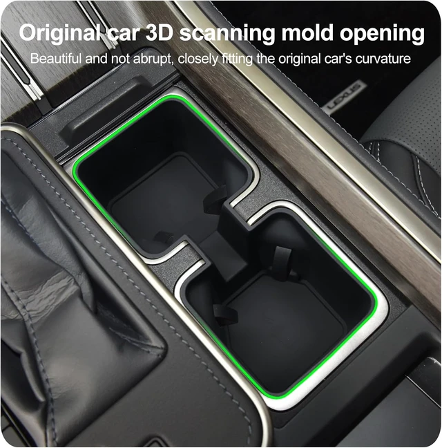 Alt view image 4 of 7 - 3PCS Center Console Organizers for Lexus GX 550 GX550 2024 2025 2026