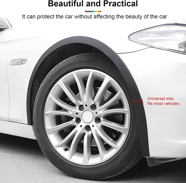 Alt view image 4 of 7 - 20Ft Car Wheel Arch Trim, Fender Flares Arches Wing Expander Car Wheel Eyebrow Anti-Collision Strip for Pickup SUV Car Fender Flare Edge Trim (5.5CM)