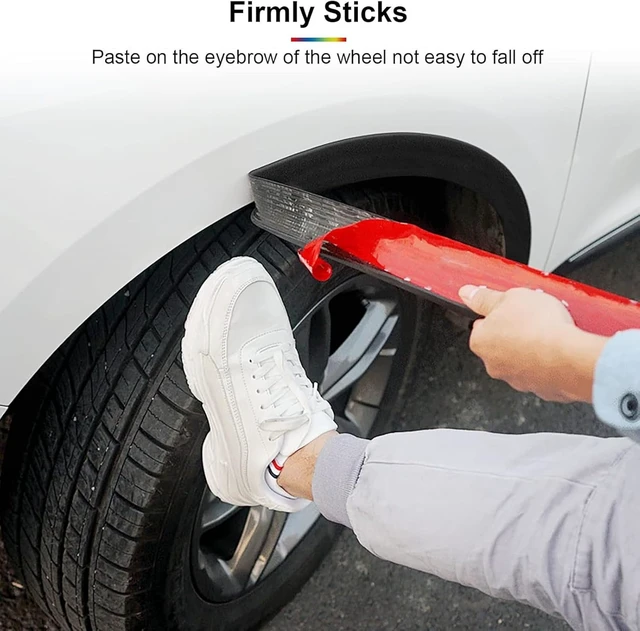 Alt view image 5 of 7 - 20Ft Car Wheel Arch Trim, Fender Flares Arches Wing Expander Car Wheel Eyebrow Anti-Collision Strip for Pickup SUV Car Fender Flare Edge Trim (5.5CM)