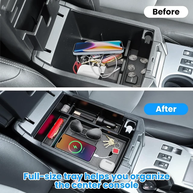 Alt view image 4 of 7 - 3PCS Center Console Organizer for Toyota 4Runner 2010-2024