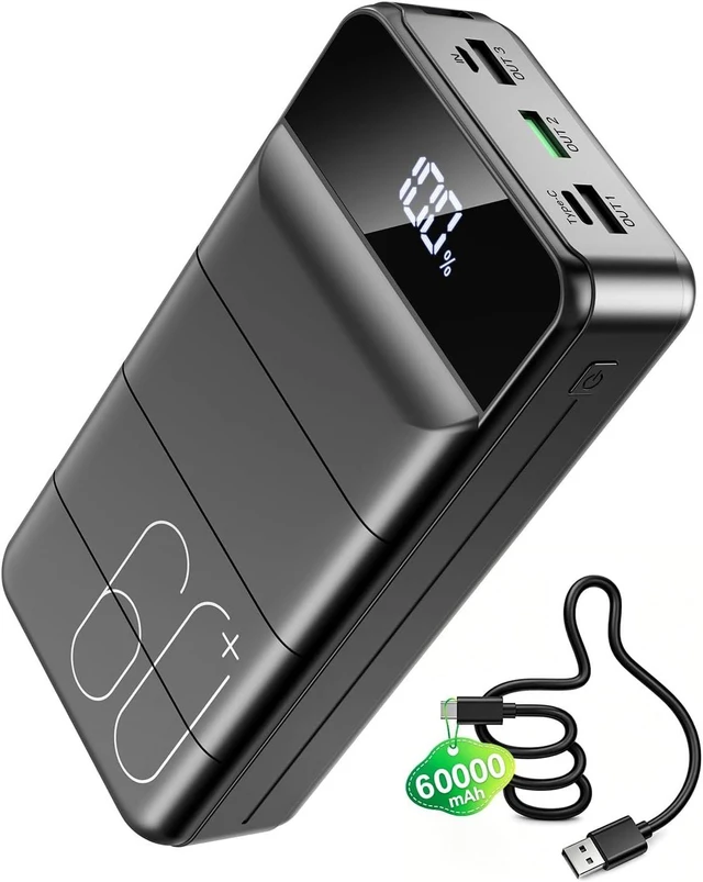Main image of Portable Charger 60000mAh Power Bank 22.5W Fast Charging USB C Battery Pack