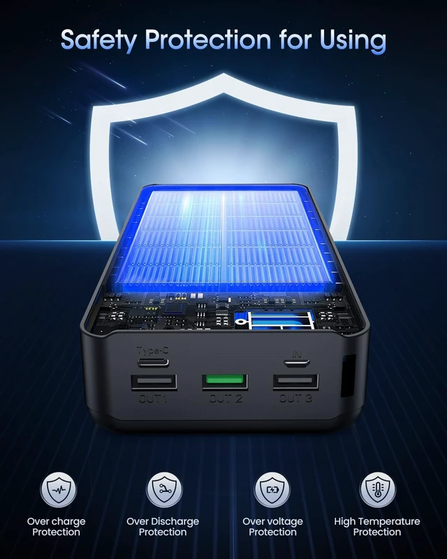 Alt view image 5 of 7 - Portable Charger 60000mAh Power Bank 22.5W Fast Charging USB C Battery Pack