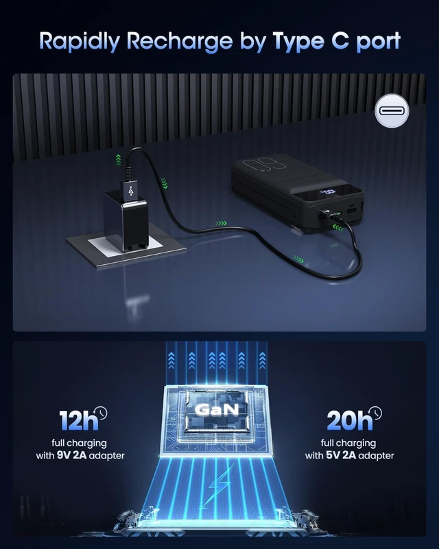 Alt view image 7 of 7 - Portable Charger 60000mAh Power Bank 22.5W Fast Charging USB C Battery Pack